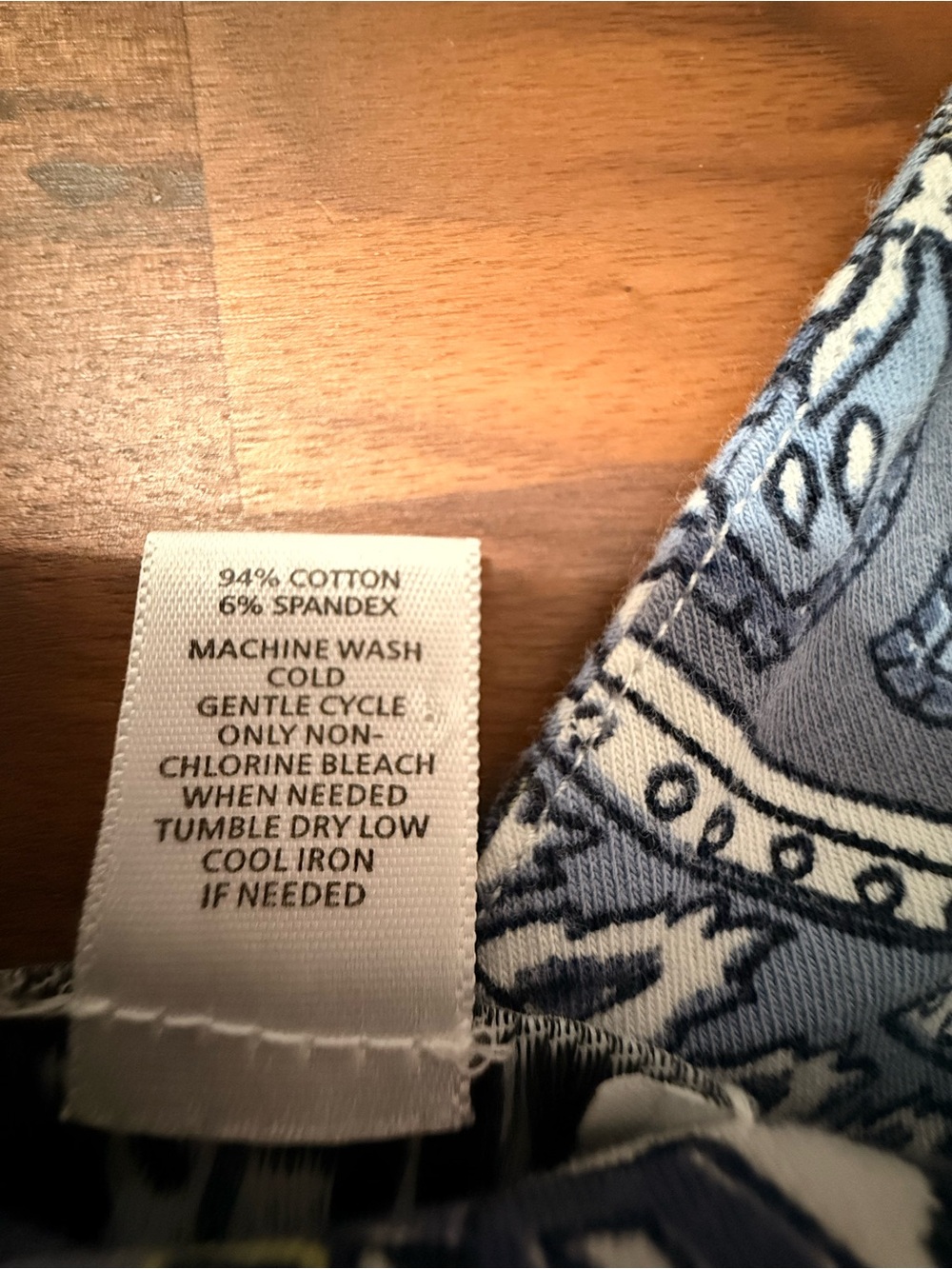 LOFT Blue and White Paisley Knit Maxi Dress - Picture 6 of 6